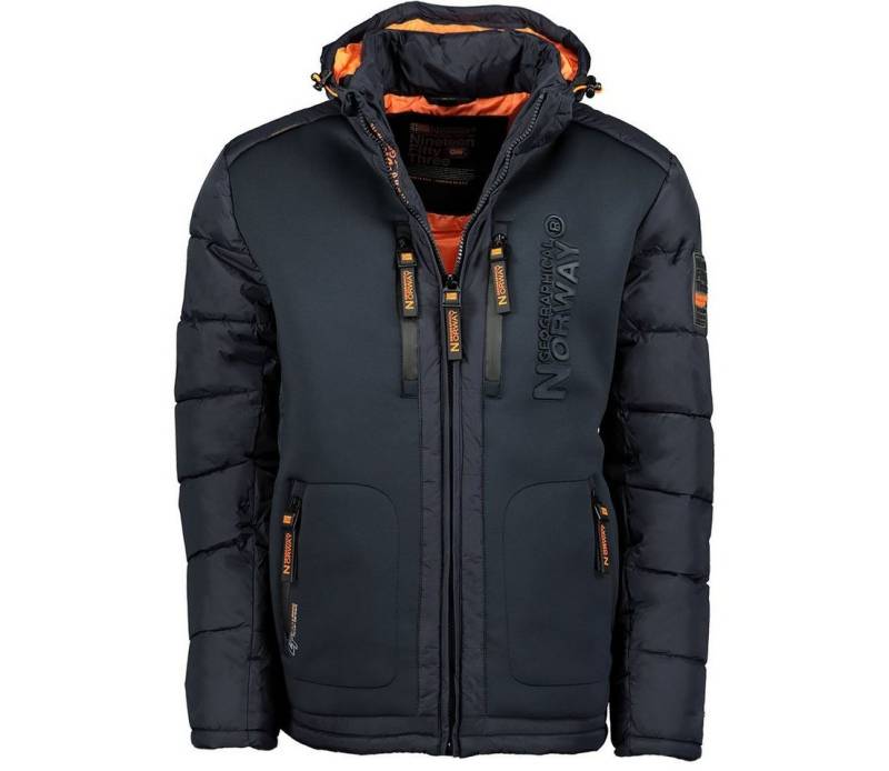 Geographical Norway Winterjacke Hochwertige Outdoorjacke Beachwood (1-St) Steppjacke mit Kapuze für Herren von Geographical Norway