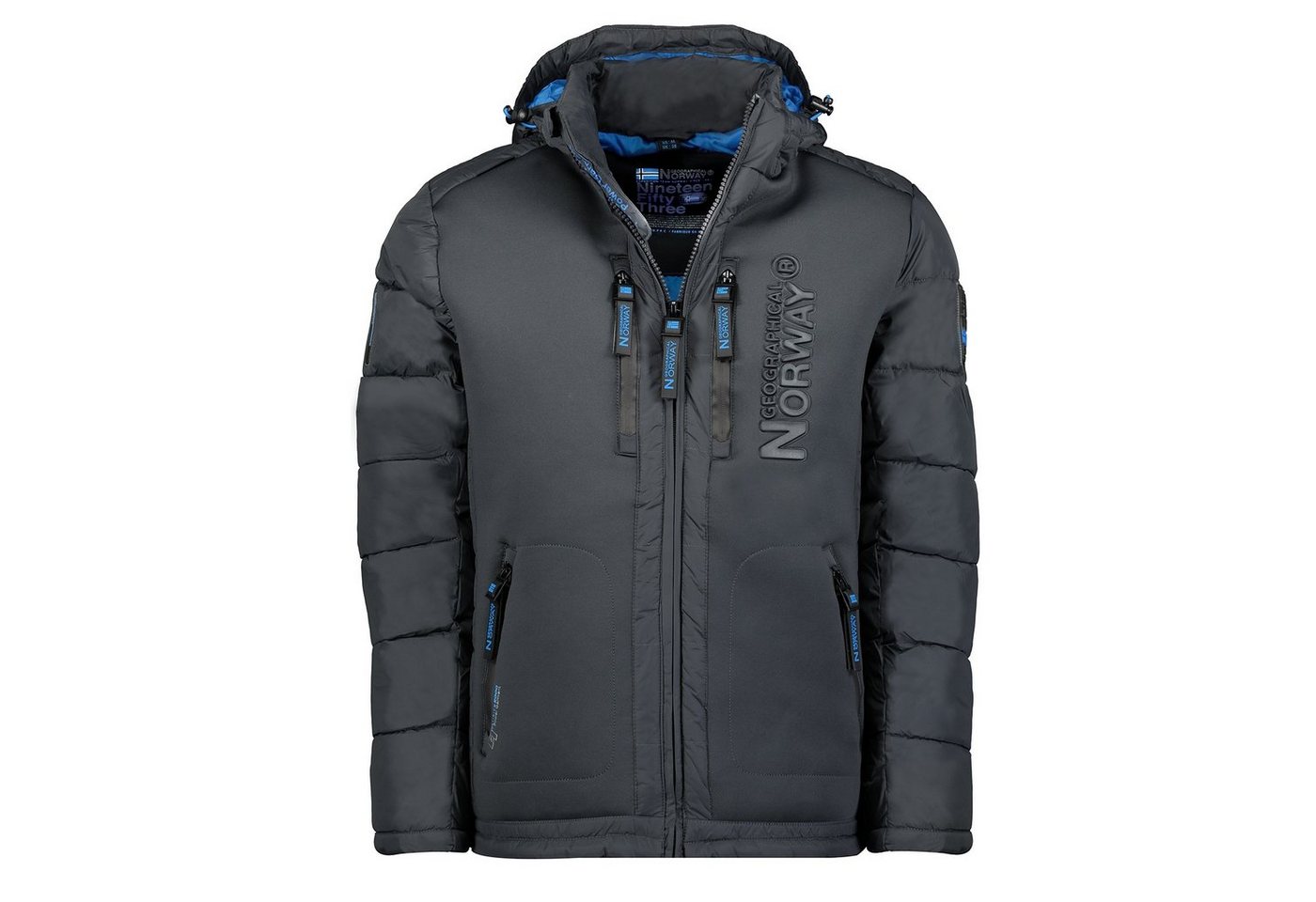 Geographical Norway Winterjacke Herren Winter Jacke Steppjacke Outdoor Jacke Brbeachwood (Winterjacke, 1-St., Steppjacke) Mit Kapuze, S Bis 7XL von Geographical Norway