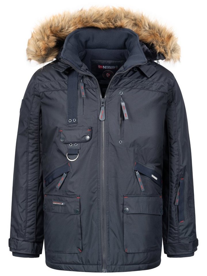 Geographical Norway Winterjacke Herren Winterjacke Parka mit Kapuze H-356 von Geographical Norway