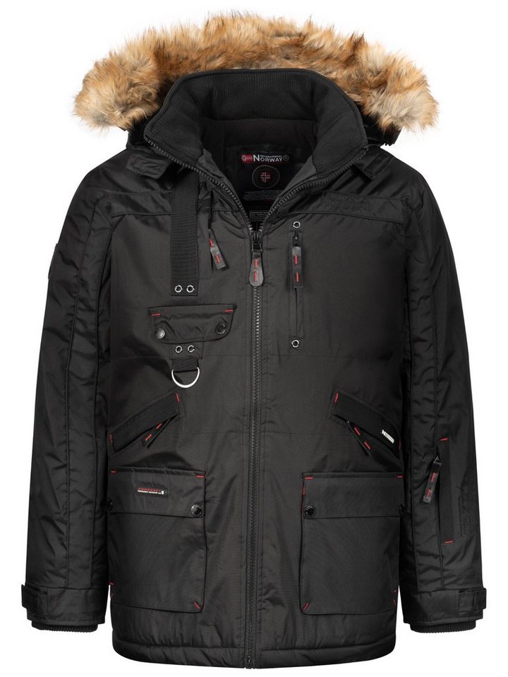 Geographical Norway Winterjacke Herren Winterjacke Parka mit Kapuze H-356 von Geographical Norway