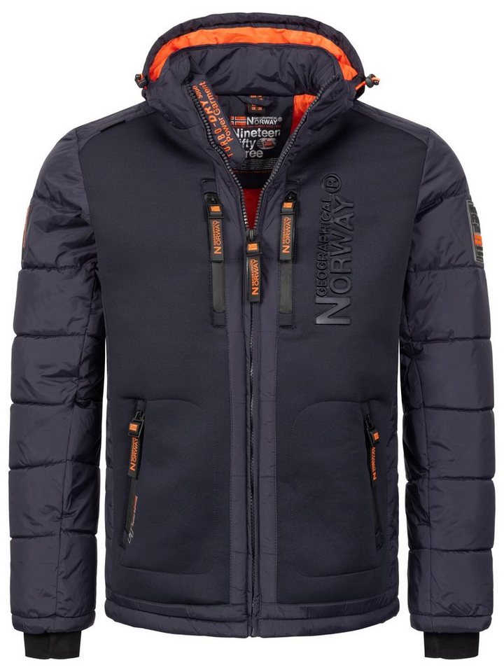 Geographical Norway Winterjacke Herren Winterjacke Outdoorjacke mit Kapuze von Geographical Norway