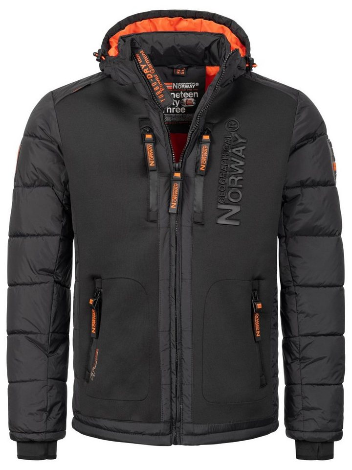 Geographical Norway Winterjacke Herren Winterjacke Outdoorjacke mit Kapuze von Geographical Norway