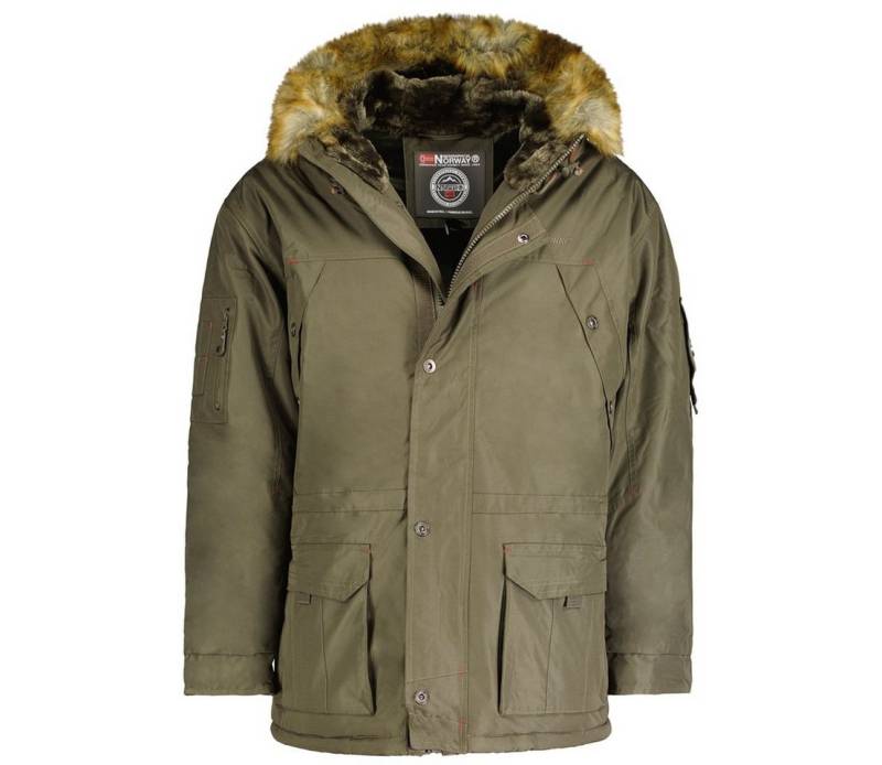 Geographical Norway Winterjacke Kapuze mit Innenfleece, abnehmbarer Kunstfellbesatz von Geographical Norway