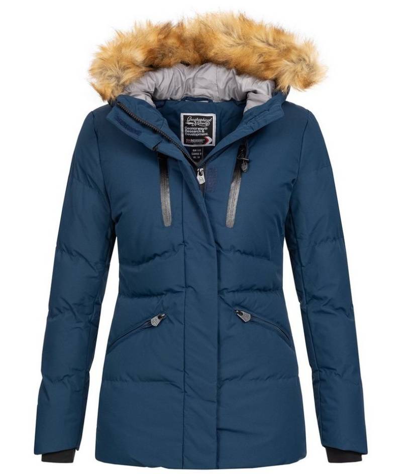 Geographical Norway Winterjacke Damen Winterjacke mit Kunstfellkragen D-437 von Geographical Norway