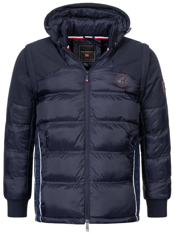 Geographical Norway Winterjacke Herren Winterjacke Steppjacke mit Kapuze von Geographical Norway