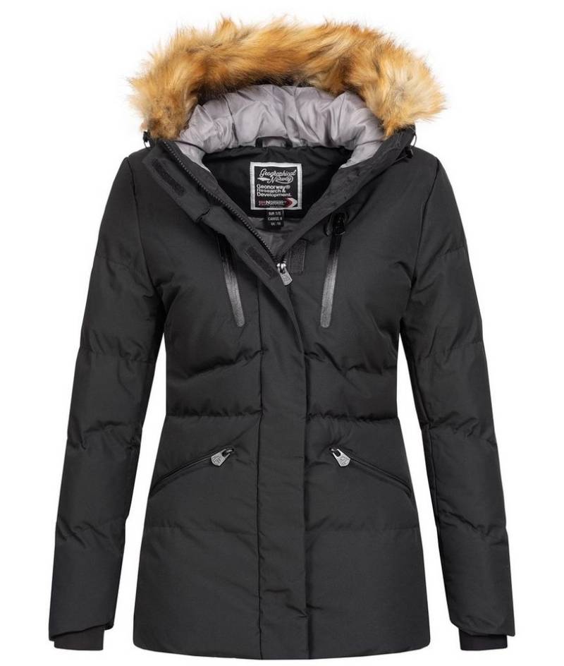 Geographical Norway Winterjacke Damen Winterjacke mit Kunstfellkragen D-437 von Geographical Norway