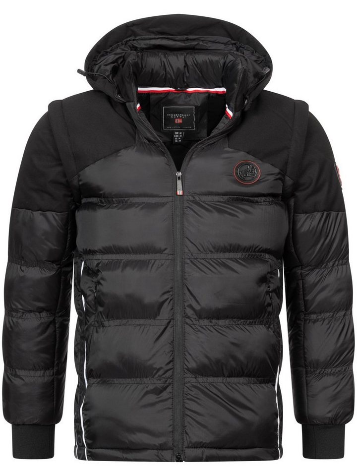 Geographical Norway Winterjacke Herren Winterjacke Steppjacke mit Kapuze von Geographical Norway