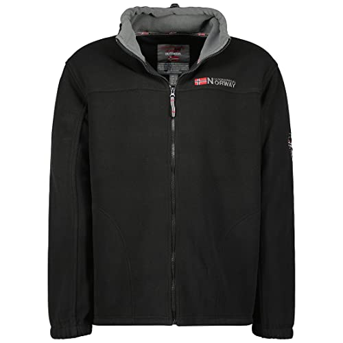 Geographical Norway warme Herren Fleece Tamazonie Winter Übergangs Jacke Outdoor Sweat (XXX Large, Schwarz) von Geographical Norway