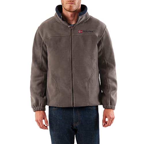 Geographical Norway warme Herren Fleece Tamazonie Winter Übergangs Jacke Outdoor Sweat (medium, Dunkel Grau) von Geographical Norway