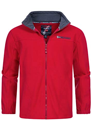 Geographical Norway warme Herren Fleece Tamazonie Winter Übergangs Jacke Outdoor Sweat (XX Large, Rot) von Geographical Norway