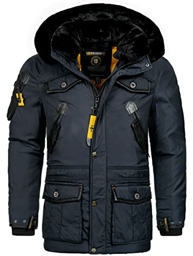 Geographical Norway warme Herren Winter Jacke FVSB Parka Outdoor ACORE Luxus SKI, Farbe:Navy, Größe:L Geographical Norway warme Herren Winter Jacke FVSB Parka Outdoor ACORE Luxus SKI, Farbe:Navy, Größe:L von Geographical Norway