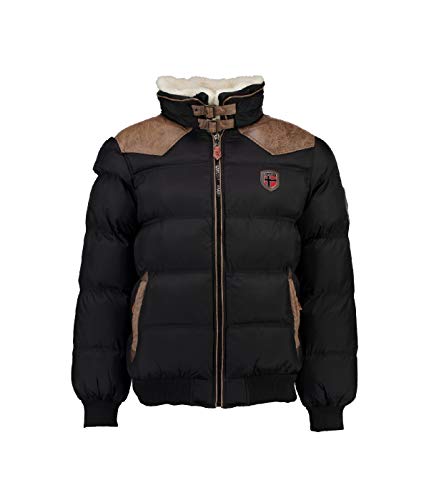 Geographical Norway warme Winterjacke Designer Herren Winter Stepp Jacke [GeNo-31-Schwarz-Gr.4XL] von Geographical Norway