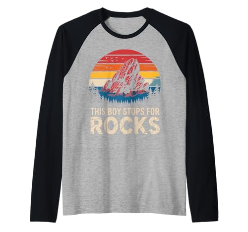Geology This Boy Stops for Rocks Geologe Rock Collector Raglan von Geology Rocks Expert Geologist Rock Collector