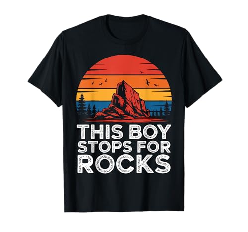 Geology This Boy Stops for Rocks Geologe Rock Collector T-Shirt Geology This Boy Stops for Rocks Geologe Rock Collector T-Shirt von Geology Rocks Expert Geologist Rock Collector