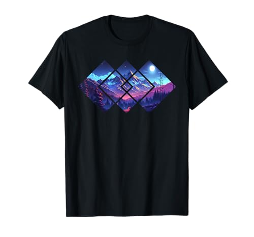 Forest Nature Square Minimalism Graphic Camping Hiking Men T-Shirt Forest Nature Square Minimalism Graphic Camping Hiking Men T-Shirt von Geometric Mountain Retro Night Nature Landscape