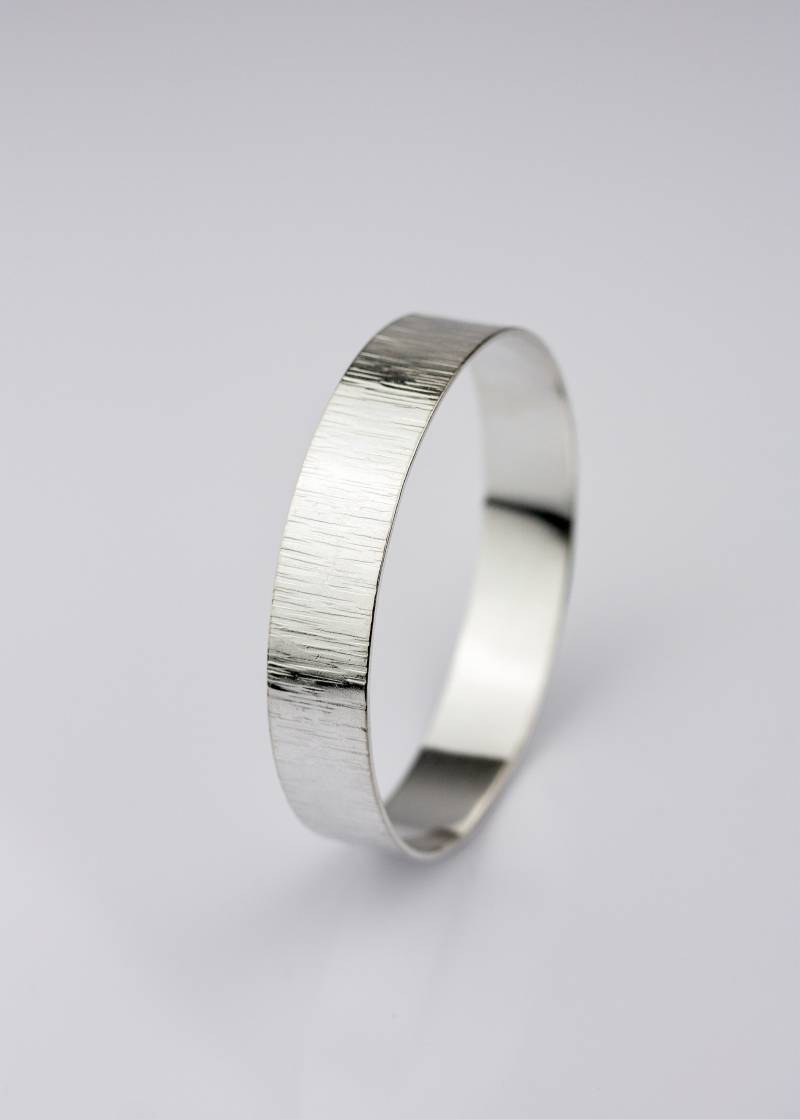 Wasserfall | Breiter Sterling Silber Armreif Dicker Handgefertigter Massiver Silberarmreif Wähle Deine Größe Auf Bestellung von GeophiliaStudio