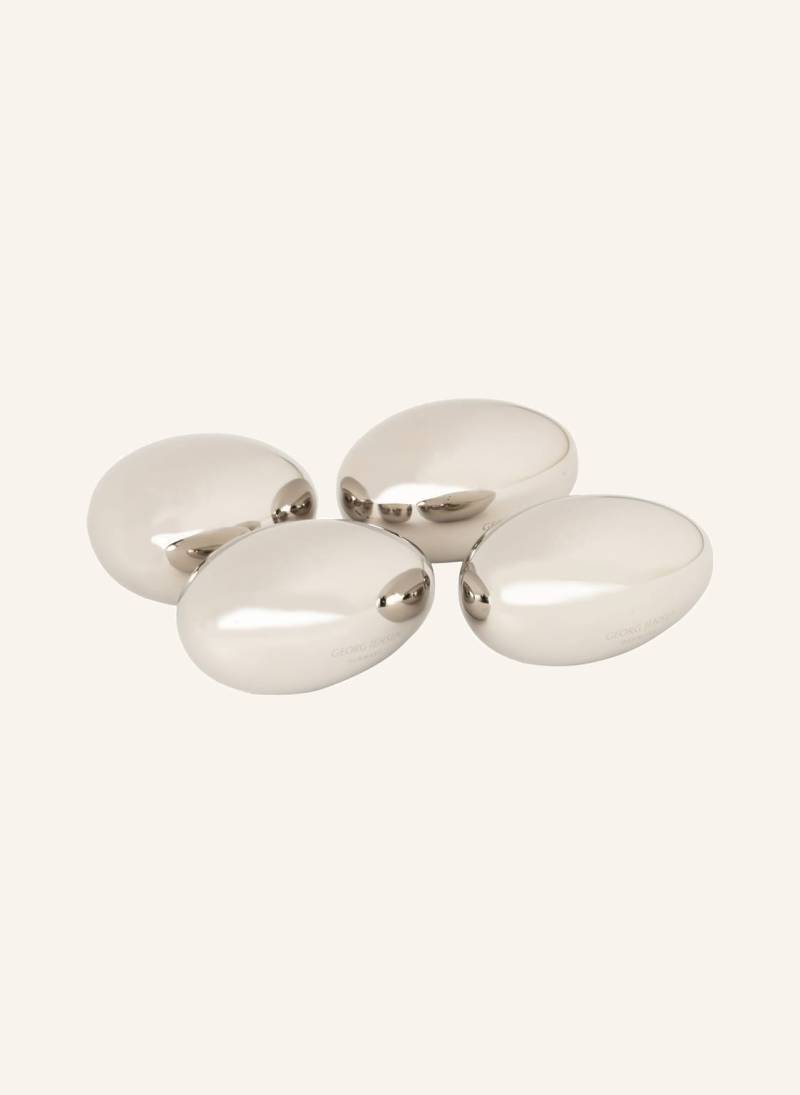 Georg Jensen 4er-Set Eiswürfel Sky silber von Georg Jensen
