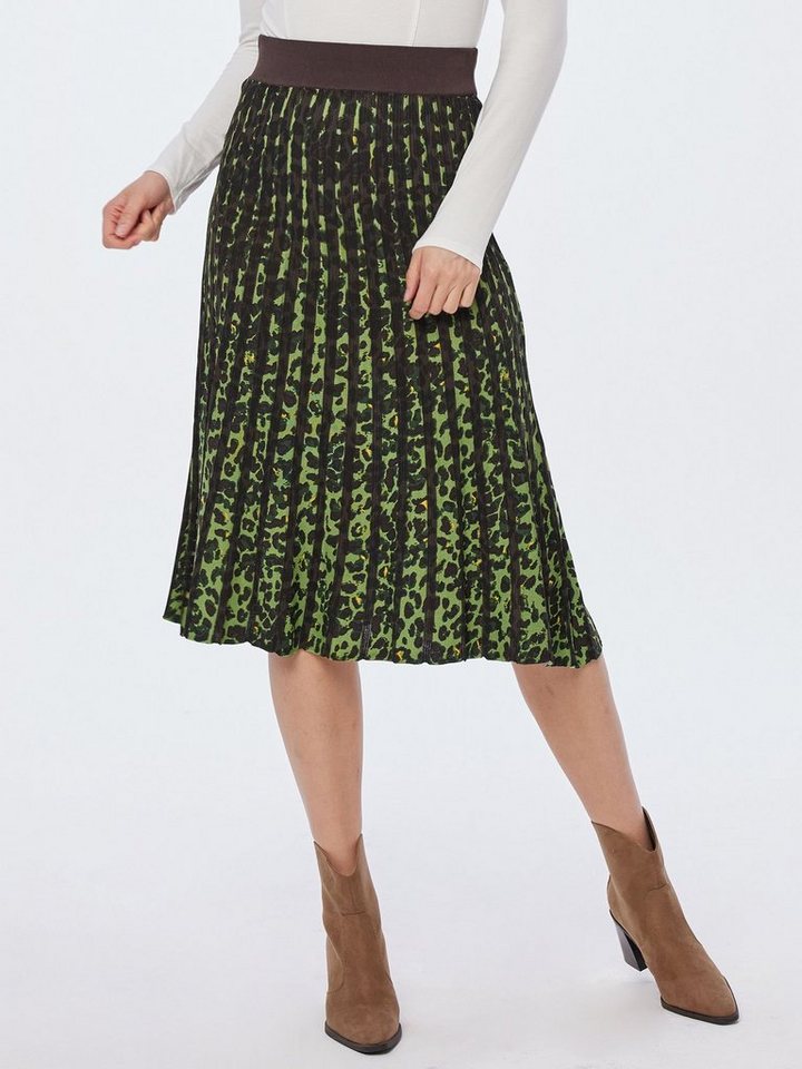 Georg Stiels Strickrock Plisseé-Strickrock mit elastischem Bund von Georg Stiels