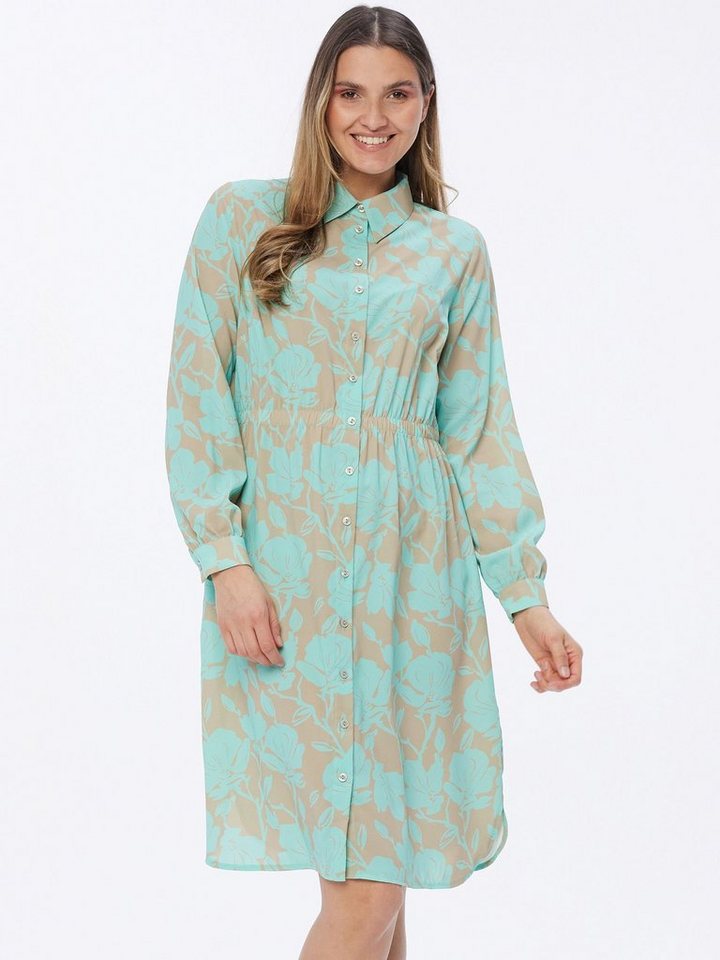 Georg Stiels Blusenkleid Longshirt figurumspielend mit gesmokter Taille von Georg Stiels
