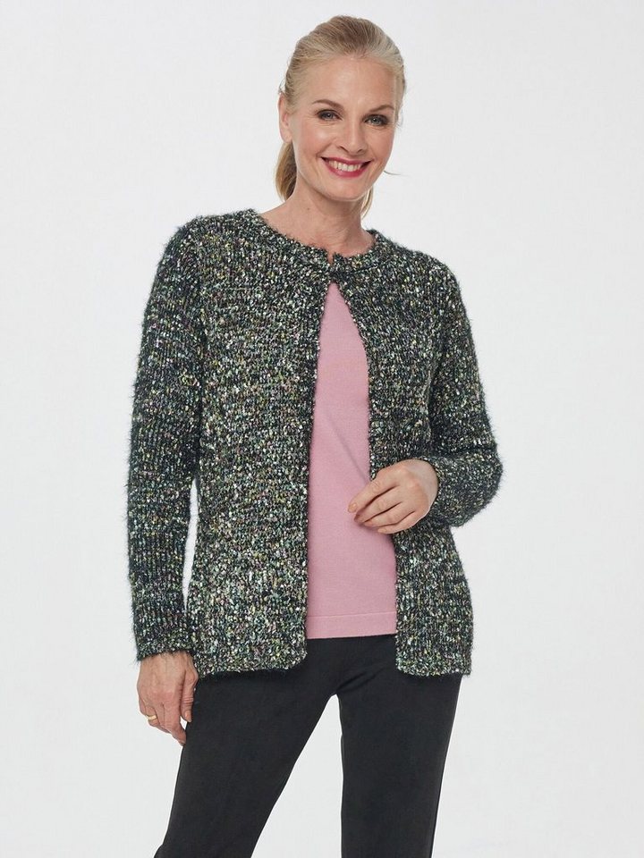 Georg Stiels Bouclèjacke Kurzjacke koerpernah mit Glitzergarn von Georg Stiels