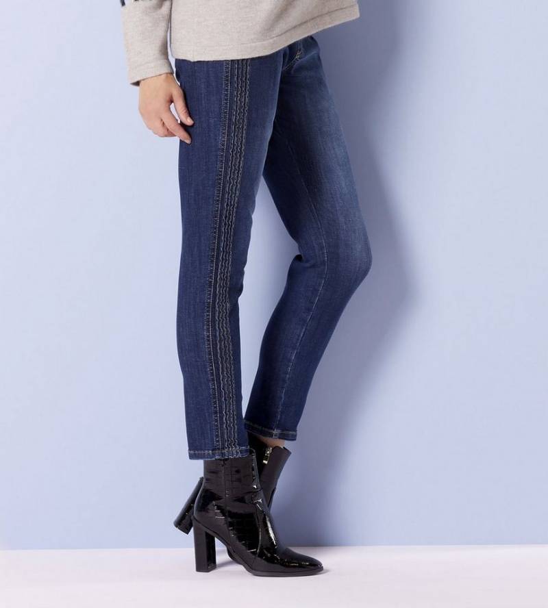 Georg Stiels Jeggings Schlupfjeans koerpernah mit Biesen von Georg Stiels