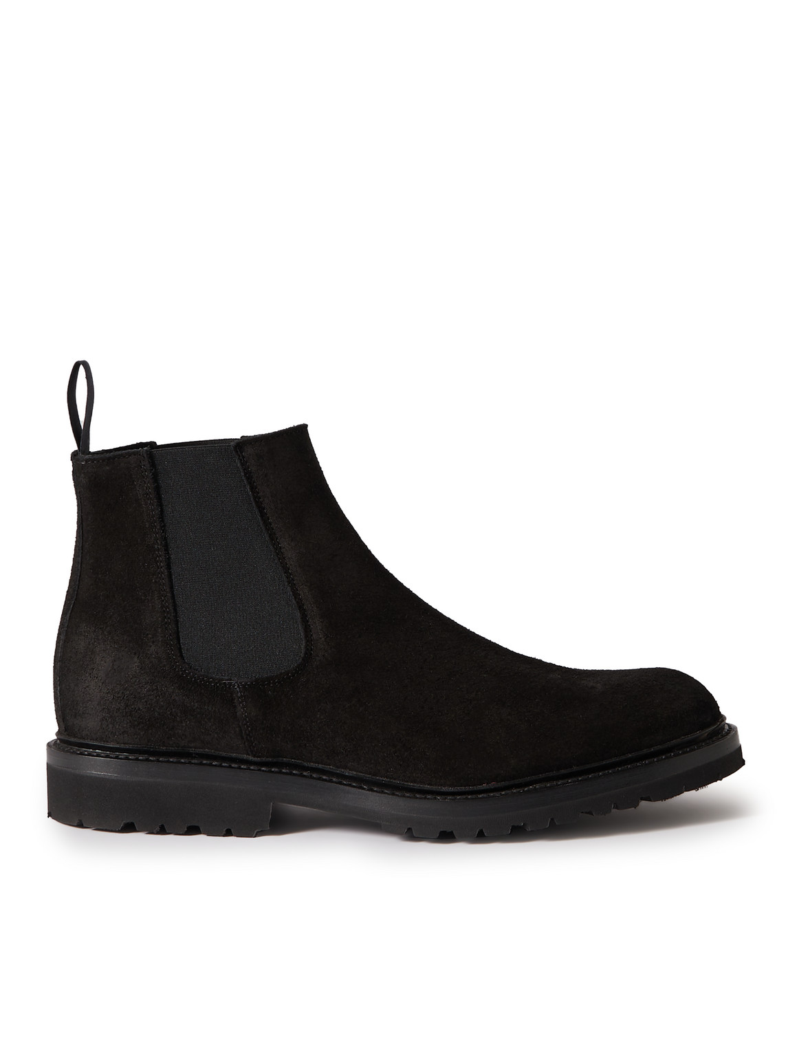 George Cleverley - Jason II Waxed-Suede Chelsea Boots - Men - Black - UK 10.5 von George Cleverley