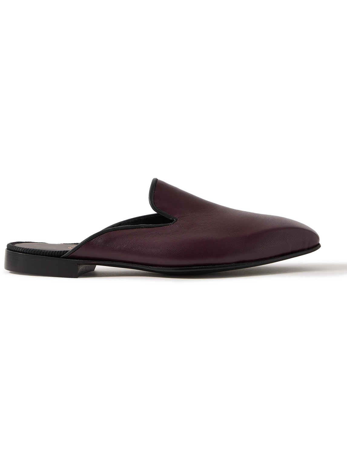 George Cleverley - Leather Backless Loafers - Men - Purple - UK 11 von George Cleverley