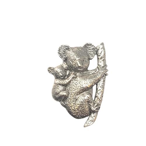 George Harris Koala-Brosche aus Zinn, hergestellt in den USA, handgefertigt George Harris Koala-Brosche aus Zinn, hergestellt in den USA, handgefertigt von George Harris