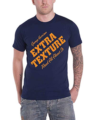 George Harrison Extra Texture Read All About It Herren Nue Blau T Shirt von George Harrison