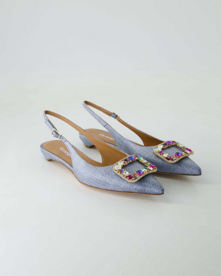 George Watts N802-904 Slingpumps Obermaterial: Textil von George Watts