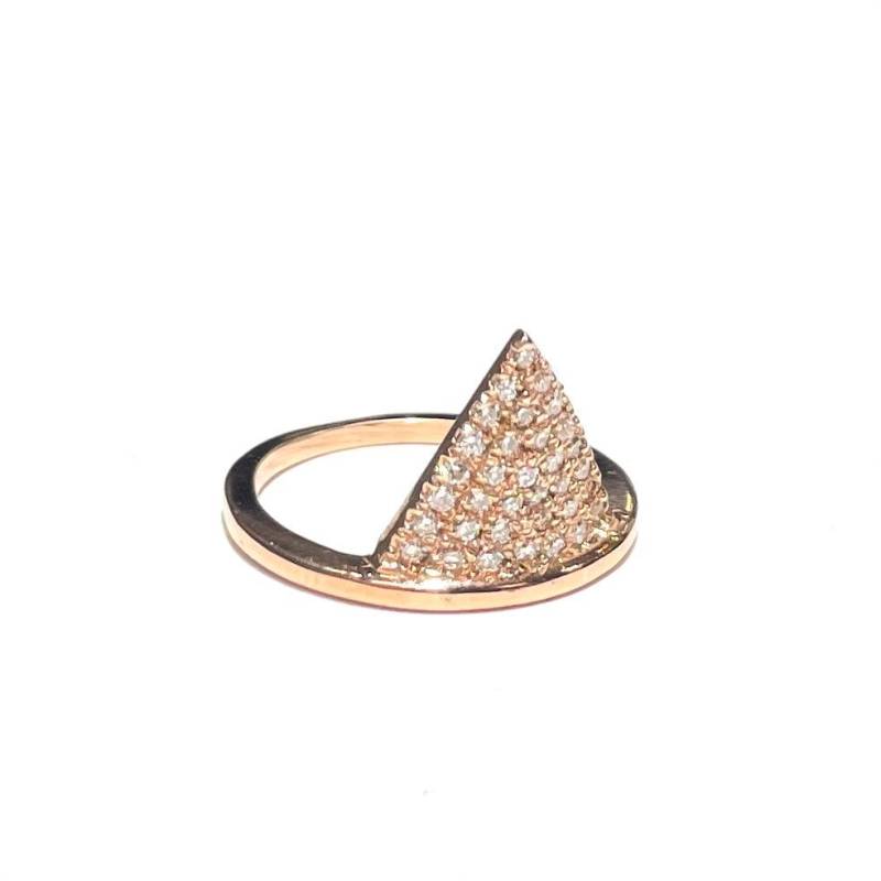 Diamant Spike Ring in 14K Gold von GeorgeTheJeweler