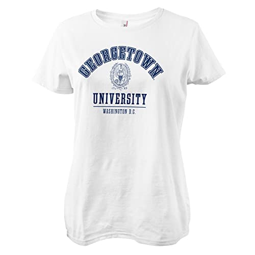 Georgetown University Offizielles Lizenzprodukt Damen T-Shirt (Weiß), Small von Georgetown University