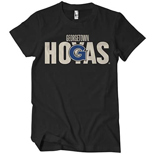 Georgetown University Offizielles Lizenzprodukt Georgetown Hoyas Herren T-Shirt (Schwarz), XX-Large von Georgetown University