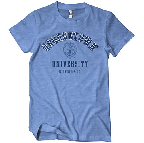 Georgetown University Offizielles Lizenzprodukt Herren T-Shirt (Blau-Heather), X-Large von Georgetown University