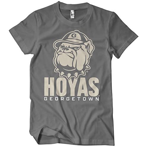 Georgetown University Offizielles Lizenzprodukt Hoyas Big Jack Herren T-Shirt (Dunkelgrau), Medium von Georgetown University
