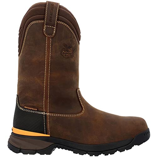 Georgia Boot Herren TBD Waterproof Wellington Pull-on Boot Westernstiefel, braun, 42.5 EU von Georgia Boot