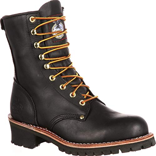 Georgia Boot Men's Logger 8" Black Non Steel-Toe Work Boot Georgia Boot Men's Logger 8" Black Non Steel-Toe Work Boot von Georgia Boot