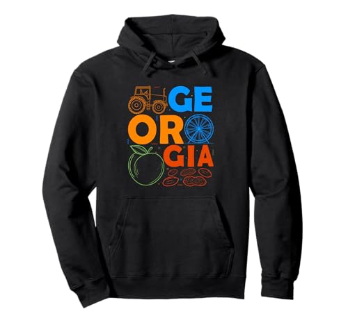 Georgia Souvenir für Herren Georgia Peaches Lover Georgia Pullover Hoodie von Georgia Gifts For Men & Women