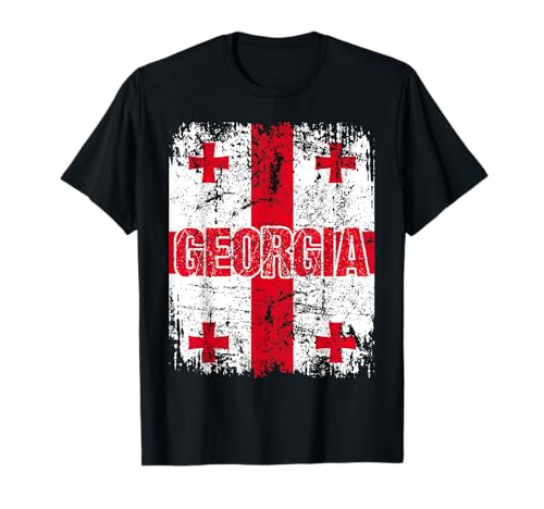 GEORGIEN Flagge Damen Herren Kinder GEORGIEN T-Shirt GEORGIEN Flagge Damen Herren Kinder GEORGIEN T-Shirt von Georgia Family Shop