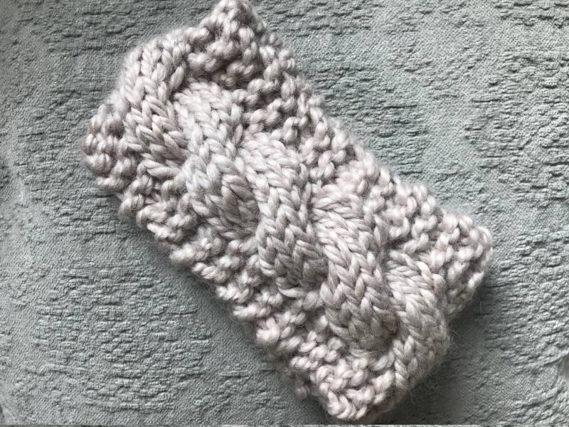 Lavendel Kabel Stricken Stirnband Lavendel Kabel Stricken Stirnband von GeorgiaMaeandCo