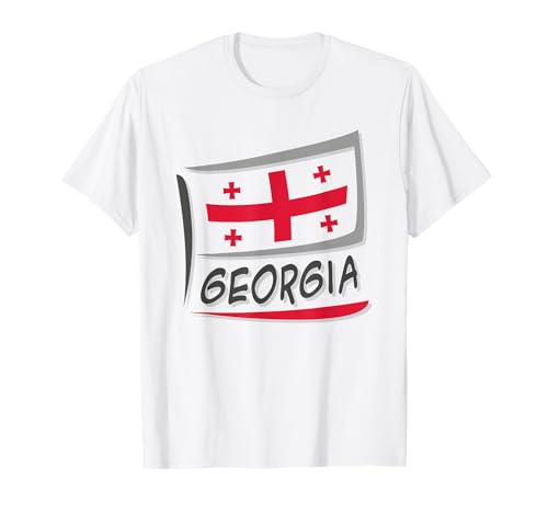 Georgien Flagge Frauen Georgian Flag Kinder Männer Georgien T-Shirt von Georgien Fahne Herren Georgische Flagge Damen Deko