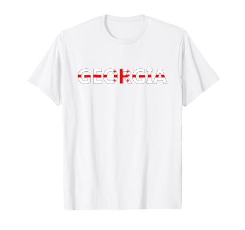 Georgien Flagge Frauen Georgian Flag Kinder Männer Georgien T-Shirt von Georgien Fahne Herren Georgische Flagge Damen Deko