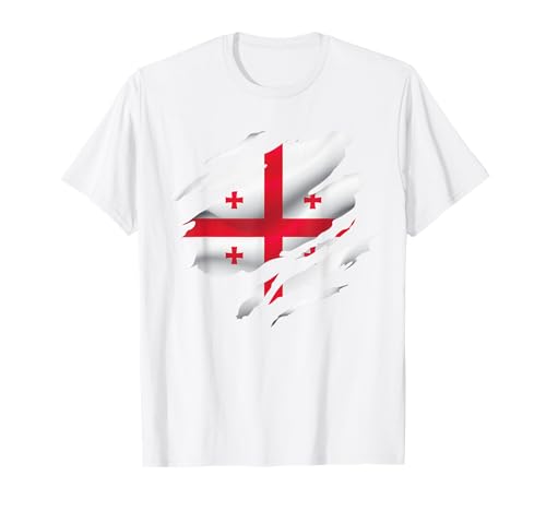 Georgien Flagge Frauen Georgian Flag Kinder Männer Georgien T-Shirt von Georgien Fahne Herren Georgische Flagge Damen Deko