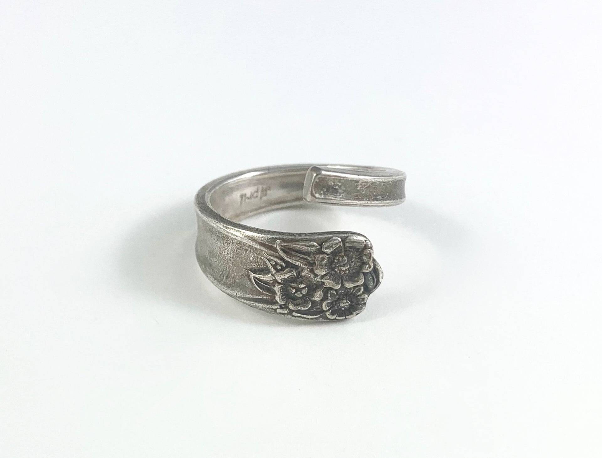 Löffel Ring, Schmuck, Blumen Frau Geschenk, Besteck Silberschmuck, Gabel Ring von GeorginaBaker