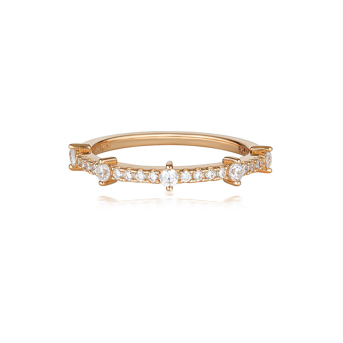 RED CARPET GALA RING ROSE GOLD von GeorginiUK