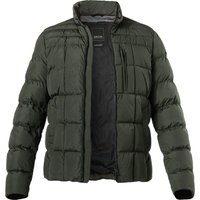 GEOX Herren Steppjacke grün Mikrofaser unifarben von Geox