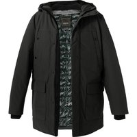 GEOX Herren Parka grün Mikrofaser unifarben von Geox