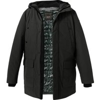 GEOX Herren Parka grün Mikrofaser unifarben von Geox