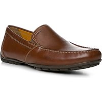 GEOX Herren Mokassins braun, cognac Glattleder von Geox