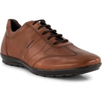 GEOX Herren Schnürschuhe braun Glattleder von Geox